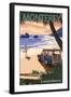 Monterey, California - Woody on Beach-Lantern Press-Framed Art Print