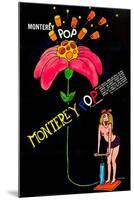 MONTEREY POP, poster art, 1968.-null-Mounted Art Print