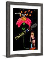 MONTEREY POP, poster art, 1968.-null-Framed Art Print