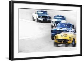 Monterey Racing Watercolor-NaxArt-Framed Art Print