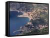 Monterosso Al Mare and Punta Mesco, Cinque Terre and National Park, Liguria, Italy-Patrick Dieudonne-Framed Stretched Canvas