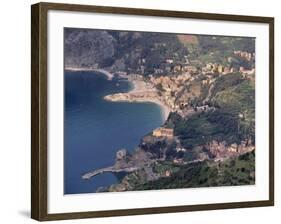 Monterosso Al Mare and Punta Mesco, Cinque Terre and National Park, Liguria, Italy-Patrick Dieudonne-Framed Photographic Print