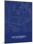 Monterrey, Mexico Blue Map-null-Mounted Poster