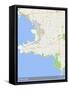 Montevideo, Uruguay Map-null-Framed Stretched Canvas