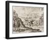 Montezuma and Dream 1518-Theodor de Bry-Framed Art Print