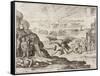 Montezuma and Dream 1518-Theodor de Bry-Framed Stretched Canvas