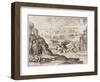 Montezuma and Dream 1518-Theodor de Bry-Framed Art Print