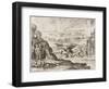 Montezuma and Dream 1518-Theodor de Bry-Framed Art Print