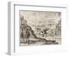 Montezuma and Dream 1518-Theodor de Bry-Framed Art Print