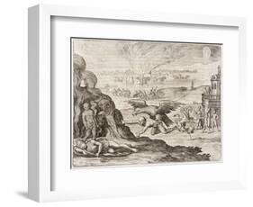 Montezuma and Dream 1518-Theodor de Bry-Framed Art Print