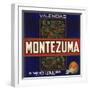 Montezuma Brand - Rivera, California - Citrus Crate Label-Lantern Press-Framed Art Print