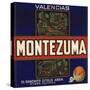 Montezuma Brand - Rivera, California - Citrus Crate Label-Lantern Press-Stretched Canvas