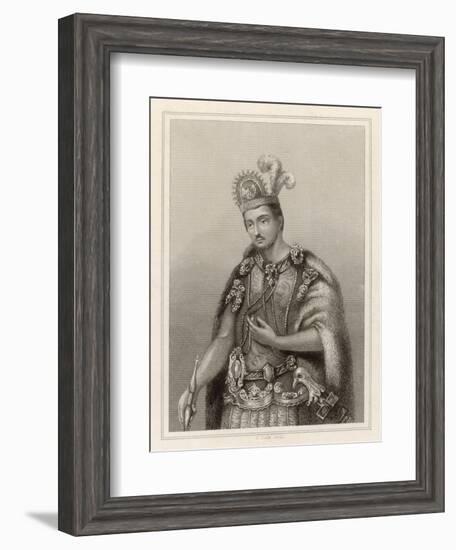 Montezuma II, Aztec Emperor of Mexico-C. Cook-Framed Art Print