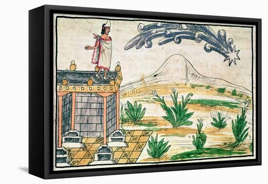 Montezuma II Watching a Comet, 1579-Diego Duran-Framed Stretched Canvas