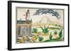 Montezuma II Watching a Comet, 1579-Diego Duran-Framed Giclee Print