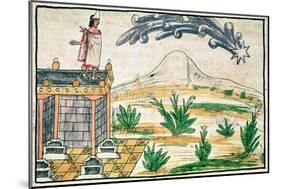 Montezuma II Watching a Comet, 1579-Diego Duran-Mounted Giclee Print