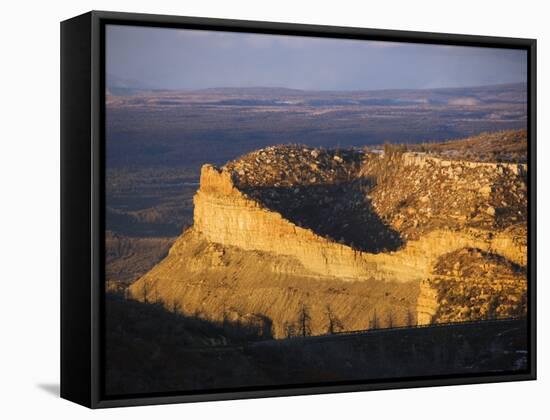 Montezuma Valley Outlook, Mesa Verde National Park, Colorado, USA-Kober Christian-Framed Stretched Canvas