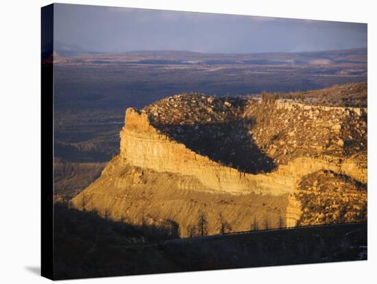 Montezuma Valley Outlook, Mesa Verde National Park, Colorado, USA-Kober Christian-Stretched Canvas