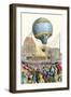 Montgolfier Balloon in France, the First Practical Hot-Air Ascent, 1783-null-Framed Giclee Print