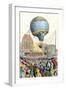 Montgolfier Balloon in France, the First Practical Hot-Air Ascent, 1783-null-Framed Giclee Print