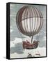 Montgolfier Brothers in a Hot-Air Balloon of the 18th Century-null-Framed Stretched Canvas