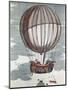 Montgolfier Brothers in a Hot-Air Balloon of the 18th Century-null-Mounted Art Print
