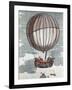 Montgolfier Brothers in a Hot-Air Balloon of the 18th Century-null-Framed Art Print