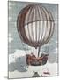 Montgolfier Brothers in a Hot-Air Balloon of the 18th Century-null-Mounted Art Print