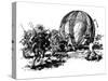 Montgolfier Cartoon-null-Stretched Canvas