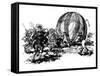 Montgolfier Cartoon-null-Framed Stretched Canvas