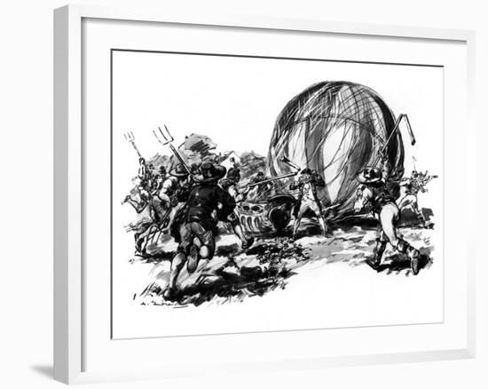 Montgolfier Cartoon-null-Framed Photographic Print