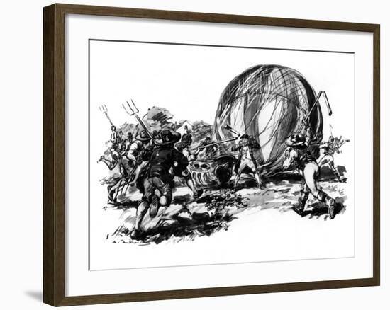 Montgolfier Cartoon-null-Framed Photographic Print