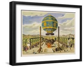 Montgolfier Ist Manned-Lupton-Framed Art Print