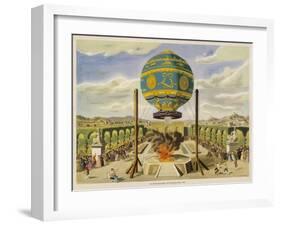 Montgolfier Ist Manned-Lupton-Framed Art Print