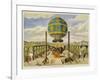 Montgolfier Ist Manned-Lupton-Framed Art Print