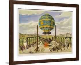 Montgolfier Ist Manned-Lupton-Framed Art Print