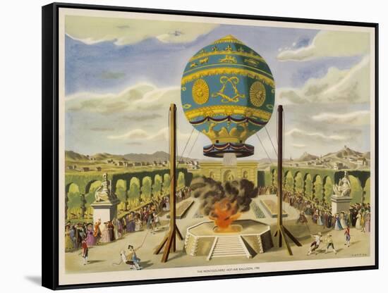 Montgolfier Ist Manned-Lupton-Framed Stretched Canvas