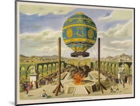 Montgolfier Ist Manned-Lupton-Mounted Art Print