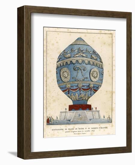 Montgolfier Ist Manned-null-Framed Art Print