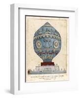 Montgolfier Ist Manned-null-Framed Art Print