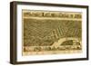 Montgomery, Alabama - Panoramic Map-Lantern Press-Framed Art Print