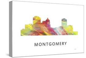 Montgomery Alabama Skyline-Marlene Watson-Stretched Canvas