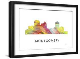 Montgomery Alabama Skyline-Marlene Watson-Framed Giclee Print