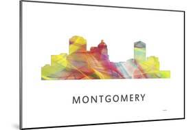 Montgomery Alabama Skyline-Marlene Watson-Mounted Giclee Print