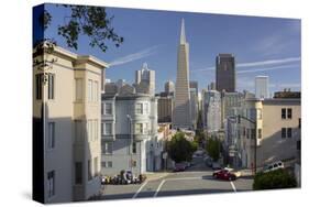 Montgomery Street, Transamerica Pyramid, Telegraph Hill, San Francisco, California, Usa-Rainer Mirau-Stretched Canvas