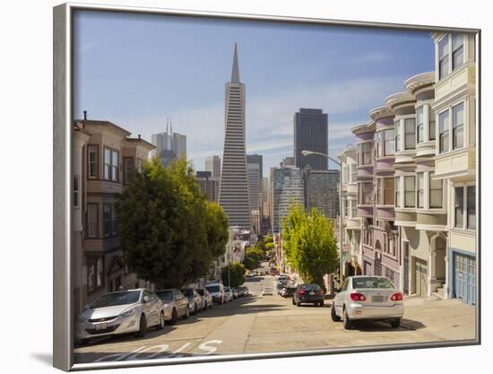 Montgomery Street, Transamerica Pyramid, Telegraph Hill, San Francisco, California, Usa-Rainer Mirau-Framed Photographic Print