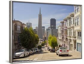 Montgomery Street, Transamerica Pyramid, Telegraph Hill, San Francisco, California, Usa-Rainer Mirau-Framed Photographic Print