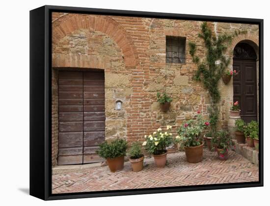 Monticchiello, Val D'Orcia, Siena Province, Tuscany, Italy-Sergio Pitamitz-Framed Stretched Canvas