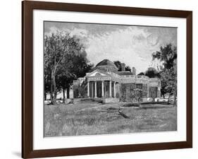 Monticello, Century, P646-null-Framed Art Print