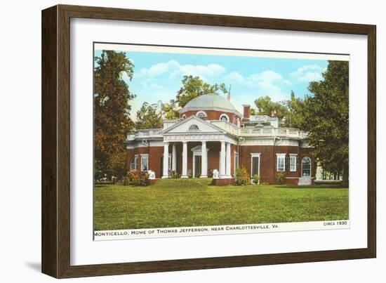 Monticello, Charlottesville, Virginia-null-Framed Art Print